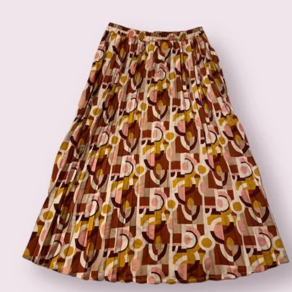 Monteau Geometric Patterned Women's Skirt